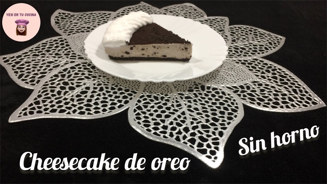 Cheesecake de Oreo sin horno