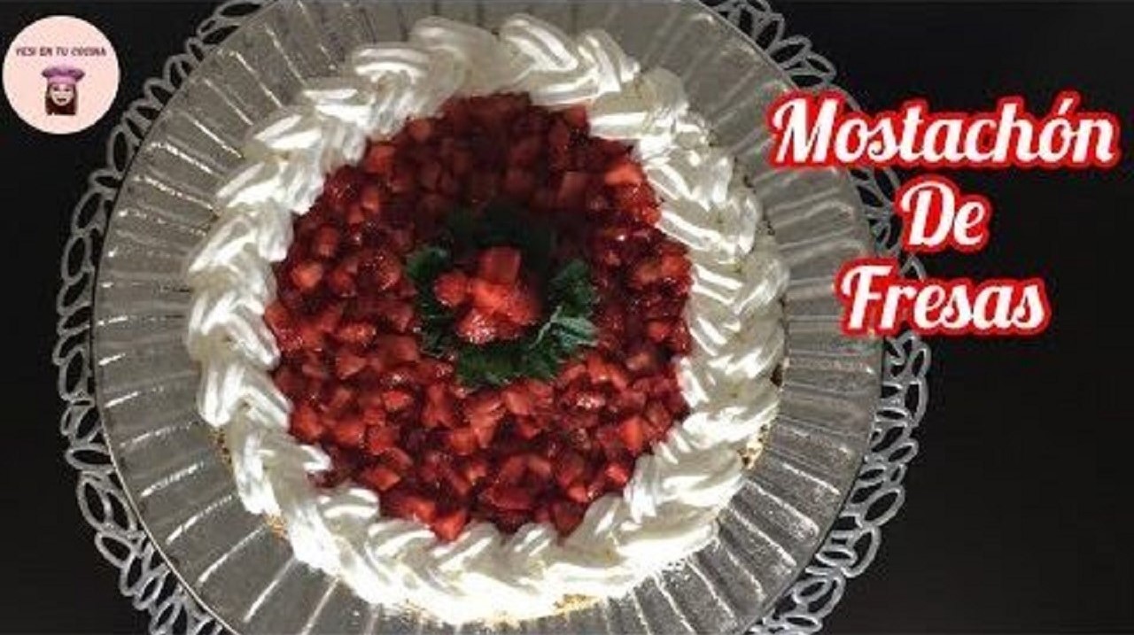 Mostachón de fresas