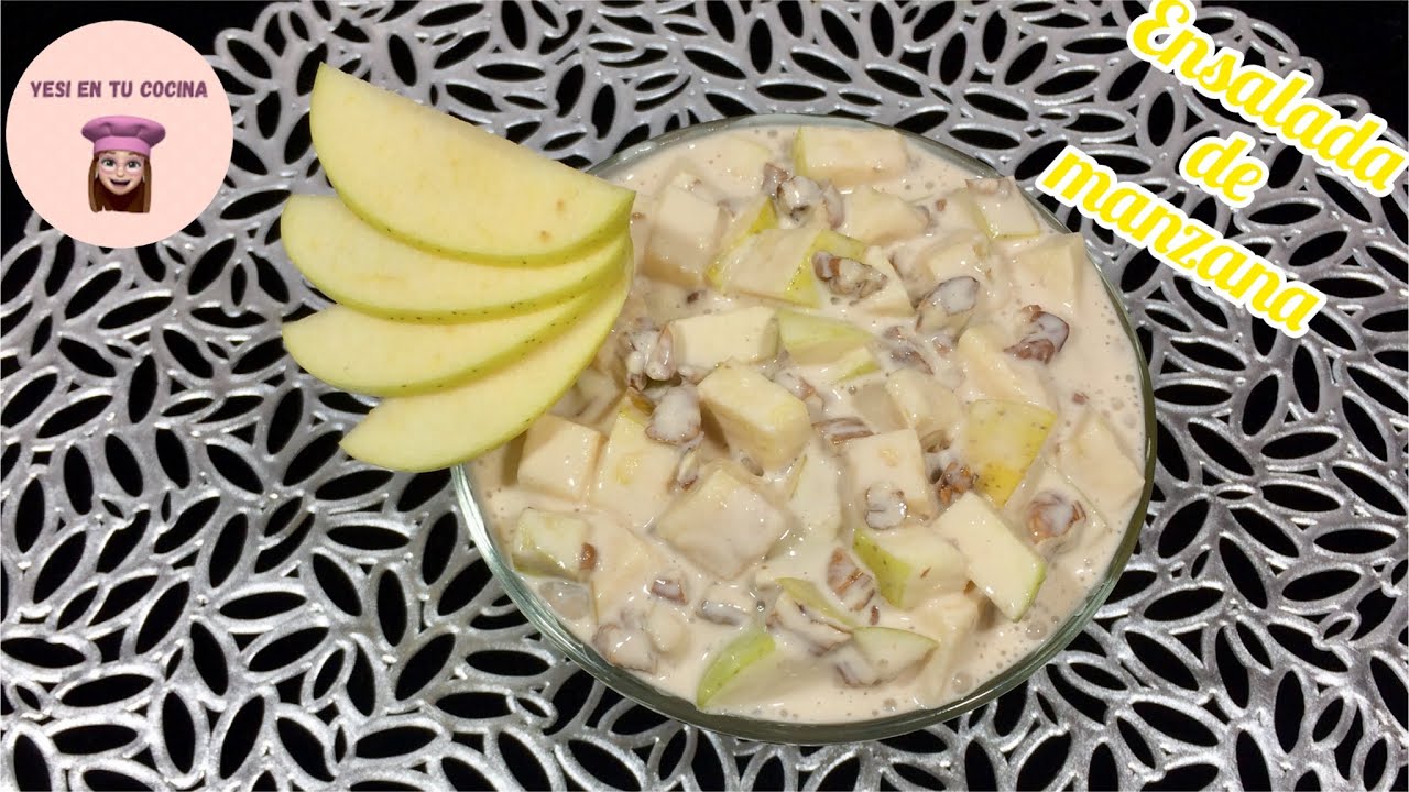 Ensalada de manzana (4 ingredientes)